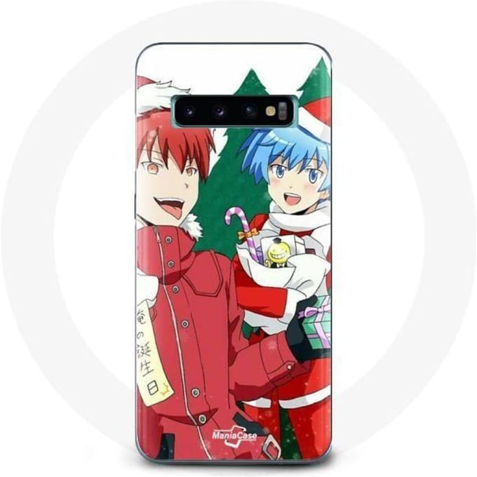 Coque pour Samsung Galaxy S10 Edge Karma et Nagisa Assassination Classroom Anime Christmas day