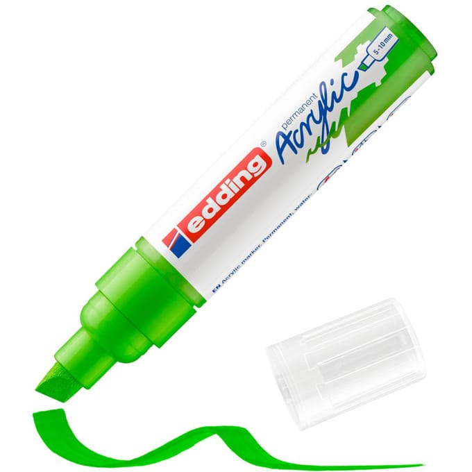 edding 5000 Acrylic "Acrylmarker - Wide" - Geelgroen