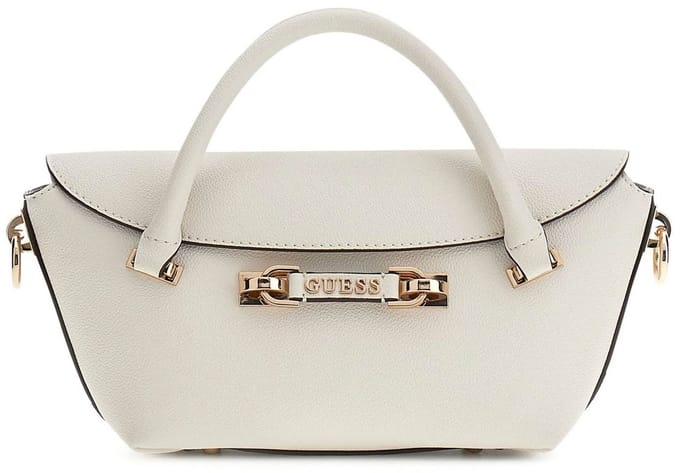 GUESS schoudertas handtas Sophia Hobo Cream White crème