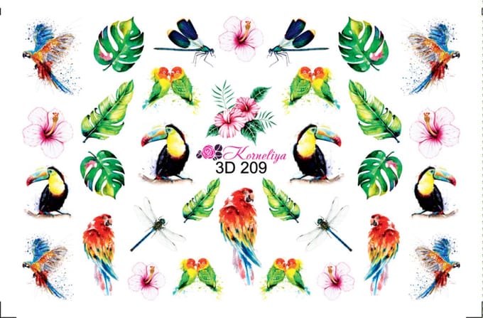 Korneliya 3D Waterdecal - 3D 209