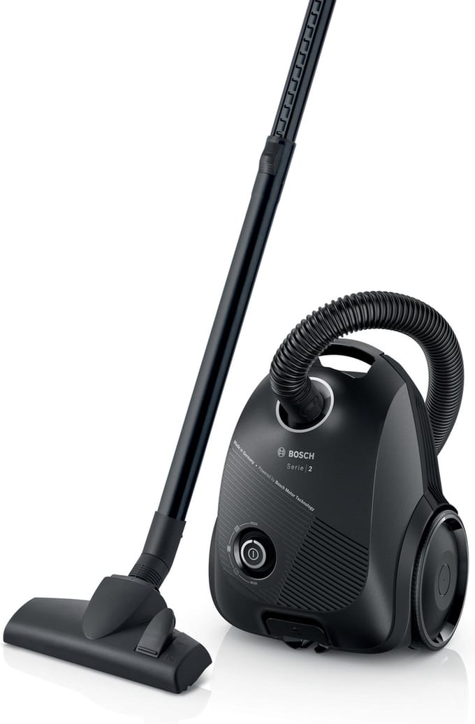Bosch BGBS2BA1P Serie 2 - Stofzuiger met zak - Microfilter - Zwart
