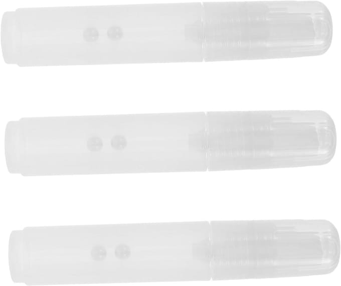 Lege Navulbare Markers - Verfpen Tubes - Creatief Tekenen - Transparant Inktniveau - 3 Stuks - Wit