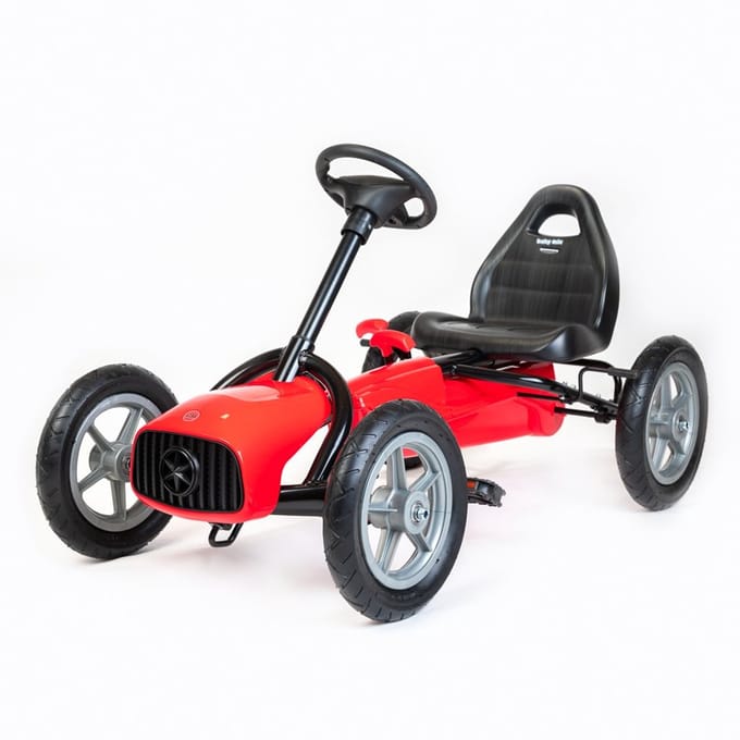 Baby Mix Buggy skelter rood 5-8 jaar - Trapkar met handrem