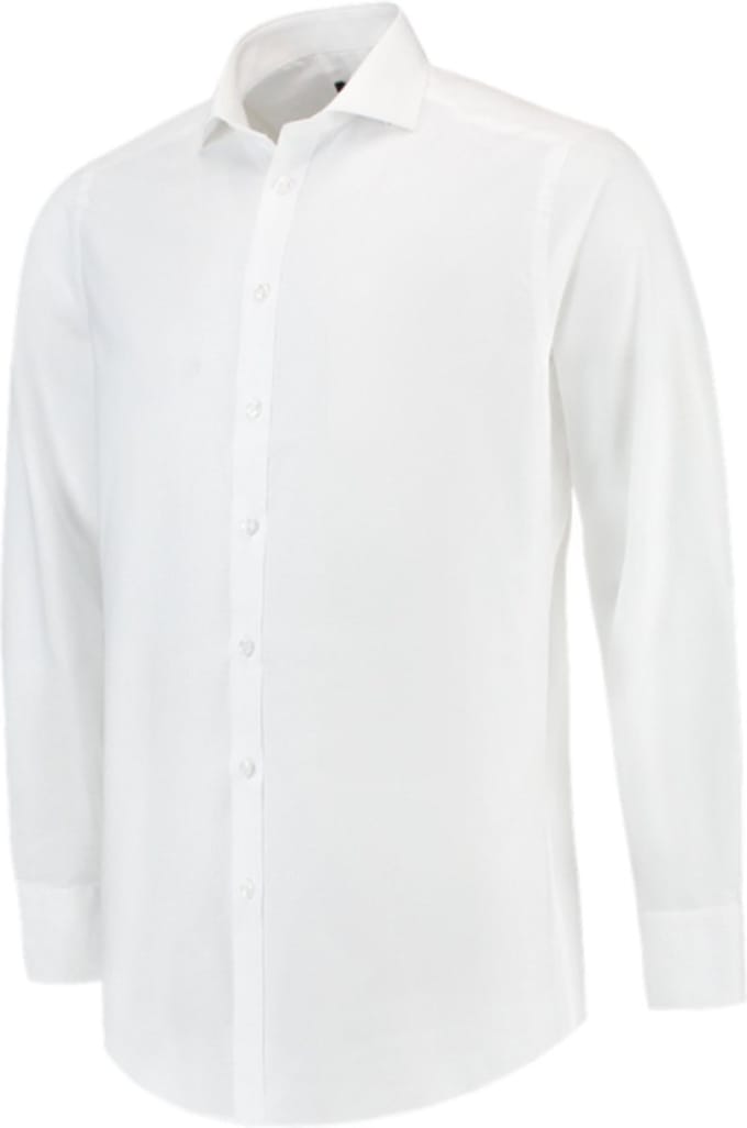 Tricorp 705008 Overhemd Stretch Fitted - Wit - 41/5