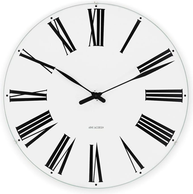 Arne Jacobsen - Roman Wall Clock 43642 - Klok - Wandklok - Ø 29 cm