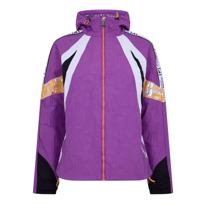 Diadora Isotherm-jas met logo voor dames (Paars)