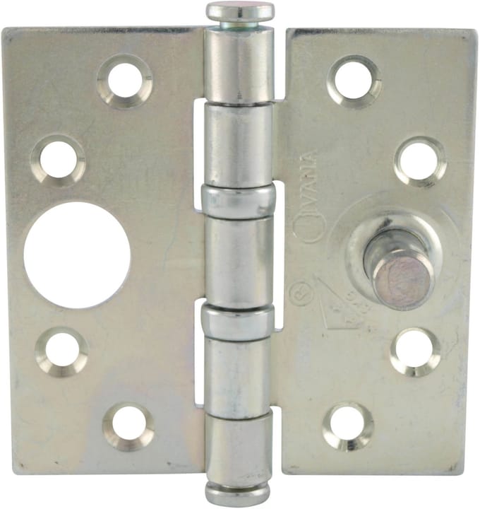 Ivana Kogellagerscharnier 76x76mm SKG2 Gegalvaniseerd Rechte Hoek