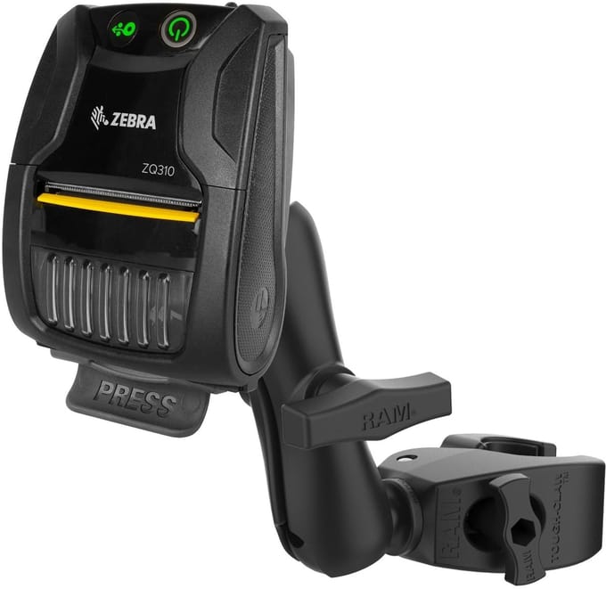Printerhouder voor Zebra ZQ310 met medium Tough-Claw