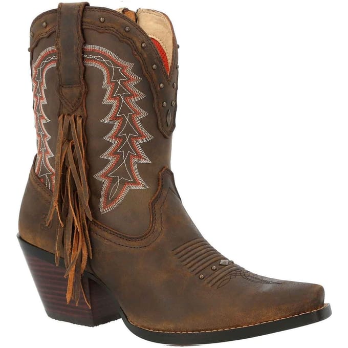 Durango Crush Leder Vrouwen Pecan Laarzen