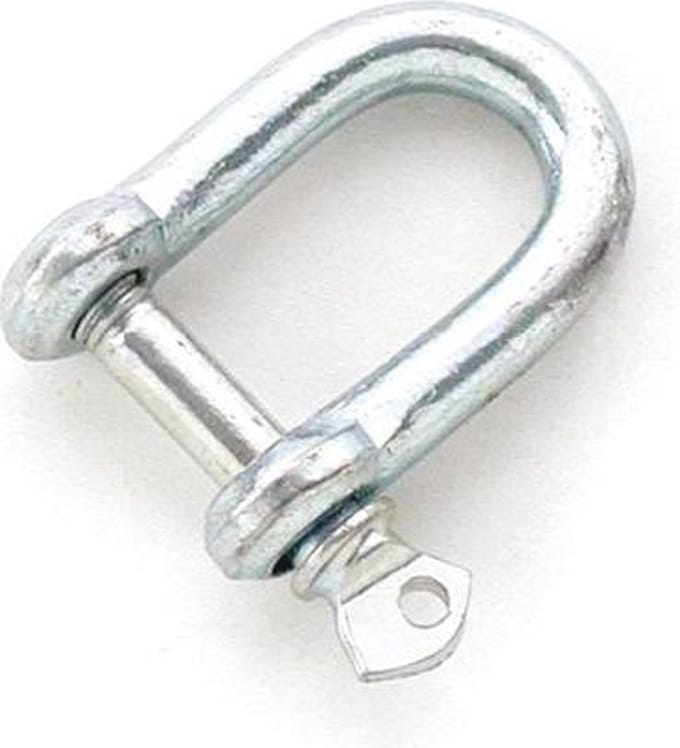 D-sluiting M8 RVS 28x16mm