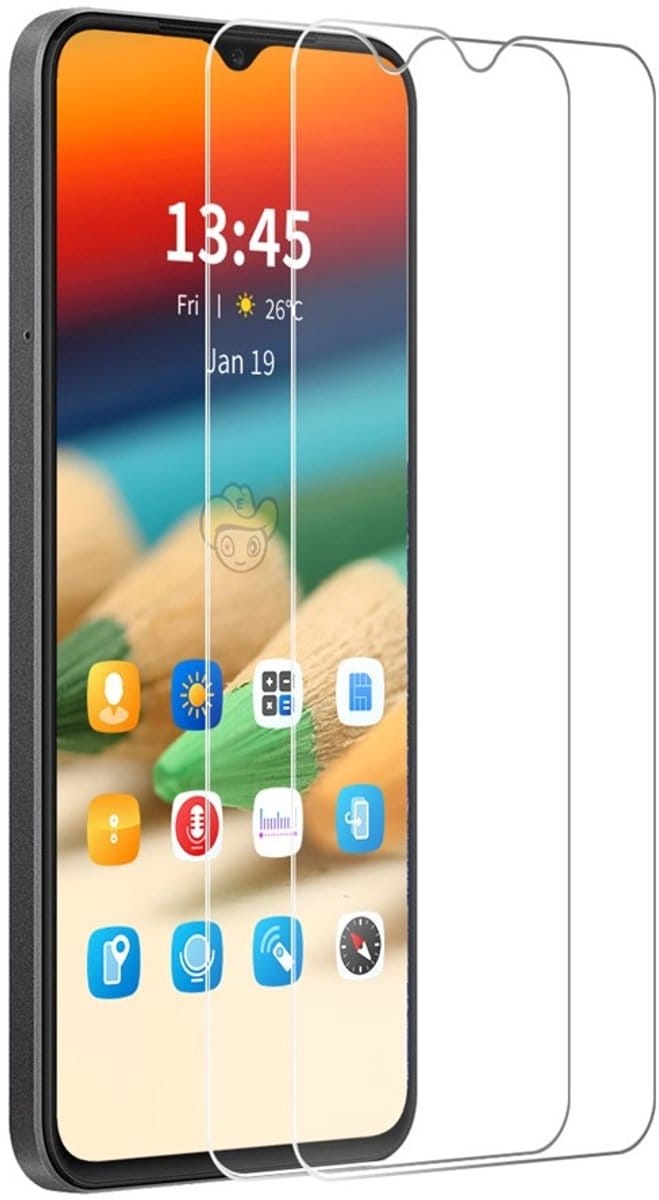 ENKAY Screen Protector - Geschikt voor Samsung Galaxy A17 Screen Protector - ENKAY 9H Tempered Glass Duo-Pack - Transparant