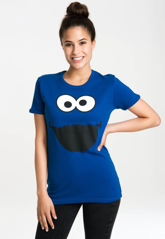 Logoshirt T-Shirt Cookie Monster – Face