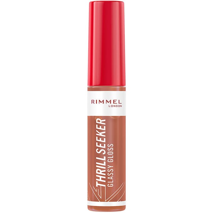 Rimmel Thrill Seeker Glassy Gloss, Nude, Sweet Frosting, Hydraterend, Voedend, Vloeistof, Glans, Fles