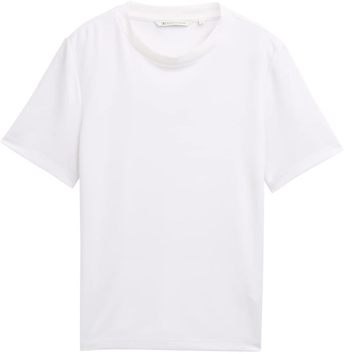 Tom Tailor Denim - T-shirt met losse pasvorm - Maat XL - White