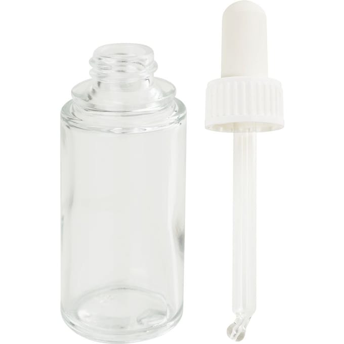 Glazen fles met pipet
