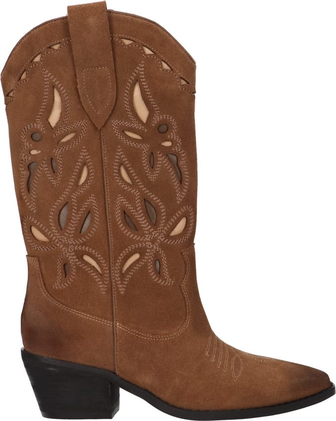 La Strada Western Boot Tan Leer - Damesschoenen - Maat - 41
