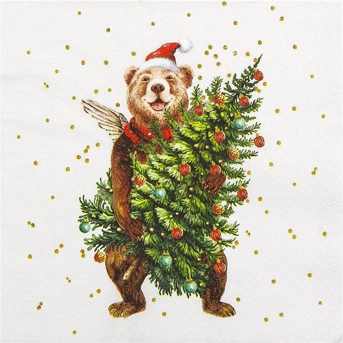 Servet "Beary Christmas"