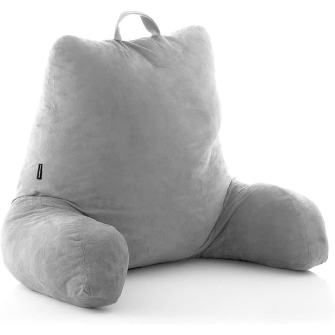 Coussin de lecture avec accoudoirs Huglow - InnovaGoods - J541 - Gris - Coton/Pp - 4 gris