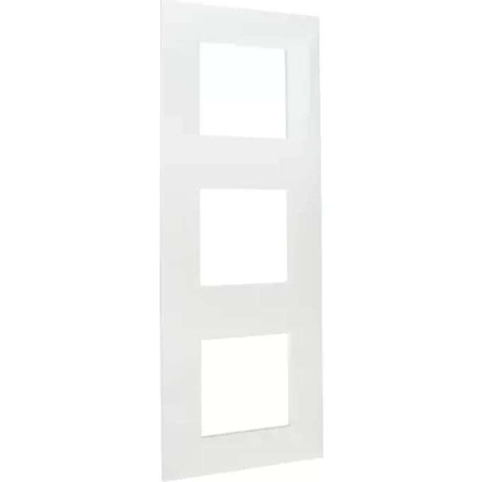 Legrand Vanela Next Drievoudige Afdekplaat Wit 71mm