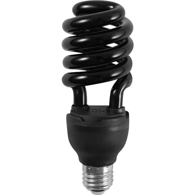 Een C110V 20W Insectenvalvanger Lampen Spiraalvormige E27-fittinghouder 365NM golflengte zwart