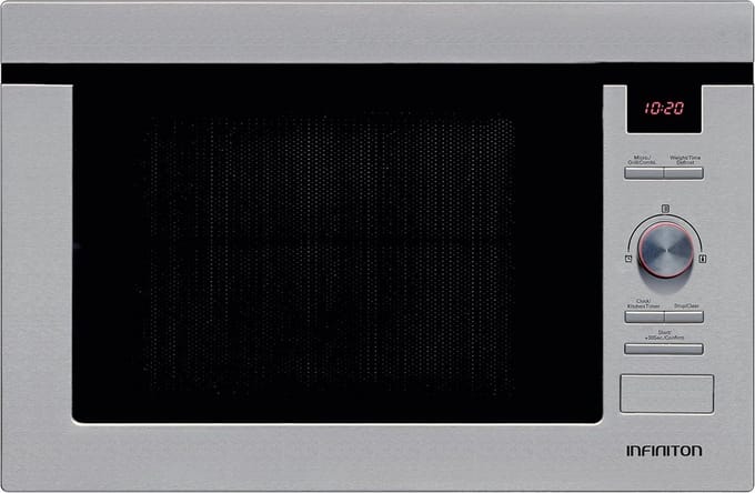 Inbouw Magnetron met Grillfunctie 25 Liter RVS Digitale Bediening