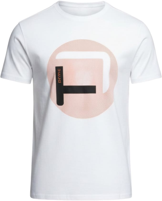 OMBRE T-shirt - Regular Fit - Katoen - Korte Mouw Wit S