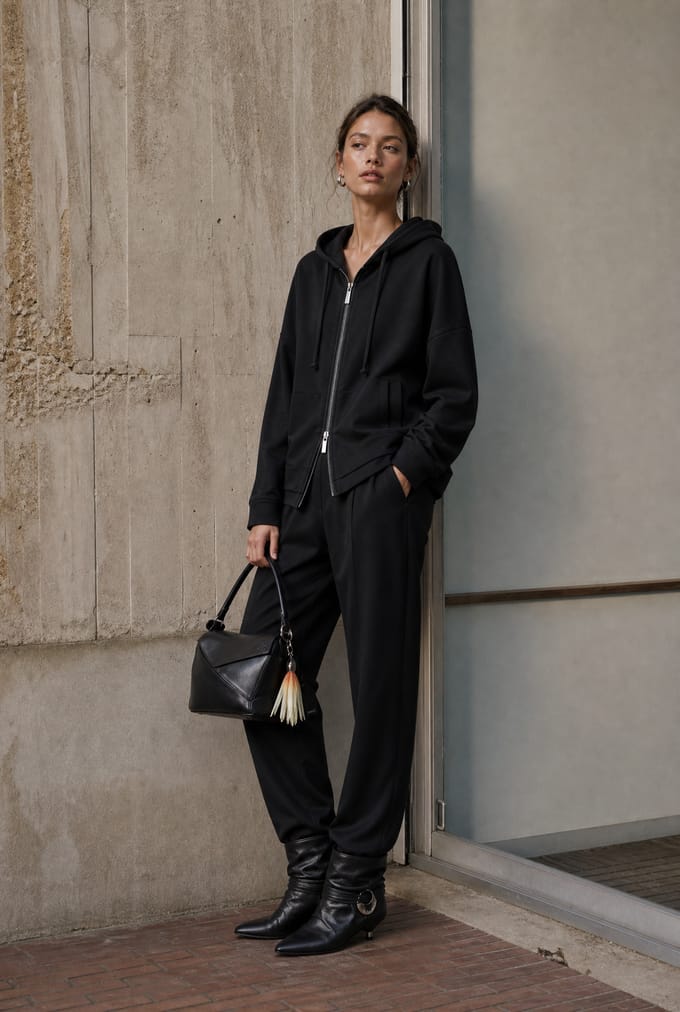 Simona jacket technical jersey | Black - Black / M