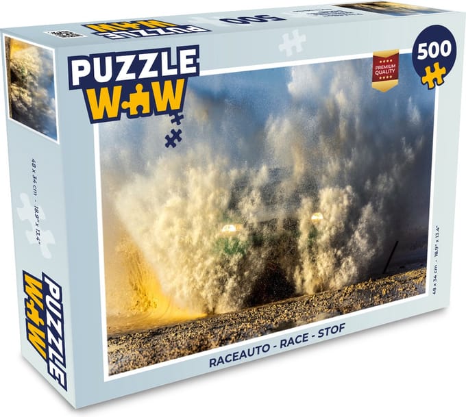 Puzzel Raceauto - Race - Stof - Legpuzzel - Puzzel 500 stukjes