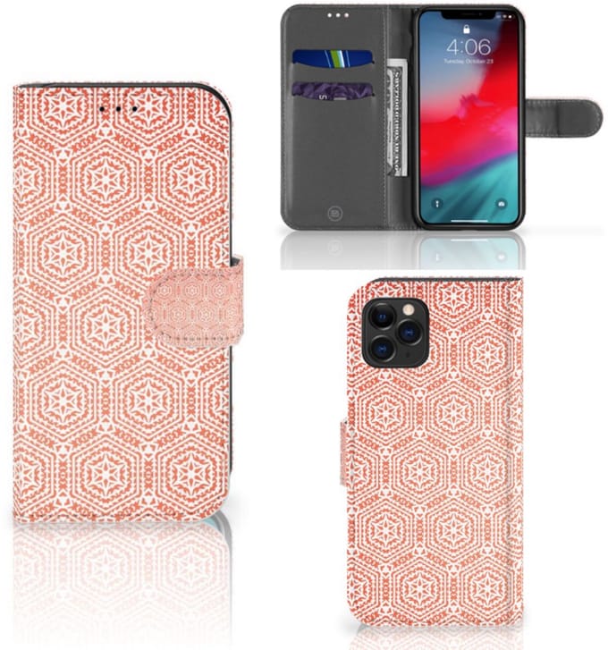 Apple iPhone 11 Pro Telefoon Hoesje Pattern Orange