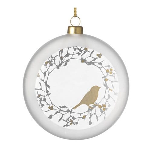 Räder x-mas kerstornament glas vogel, formaat 10 2 cm.