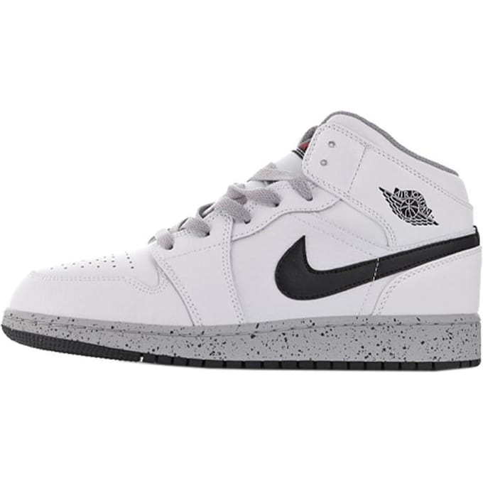 Jordan 1 Mid White Cement GS 554725-115 35.5