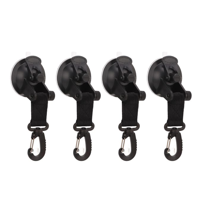 4 Stuks Heavy Duty Zuignappen Anker Hoge Sterkte Draagbaar Sterke Zuignappen met Haken voor
