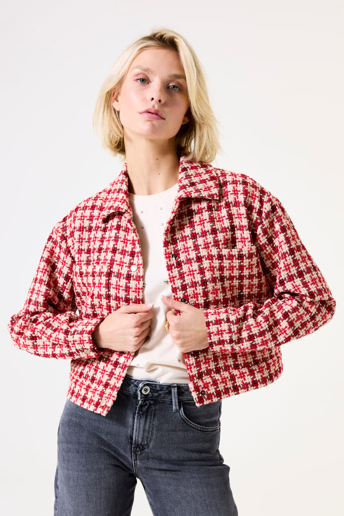 Garcia Ladies Jacket True Red Taglia: M | Giacche corte Outlet | Donna | Rosso