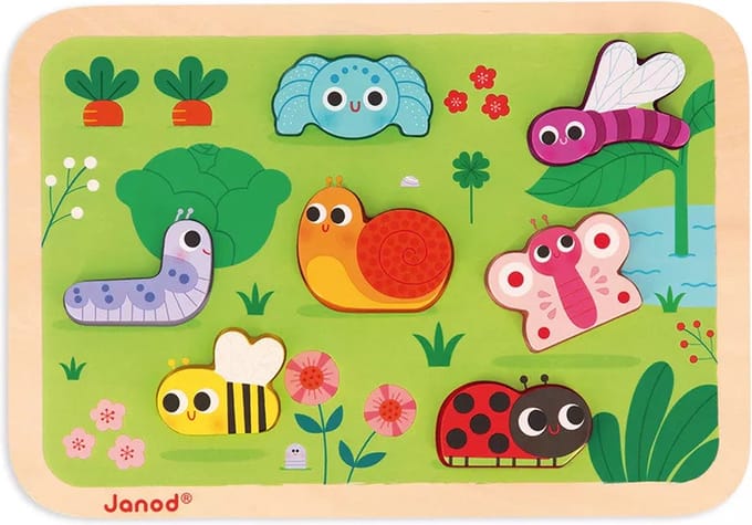 JANOD chunky puzzel de tuin 18 mnd+