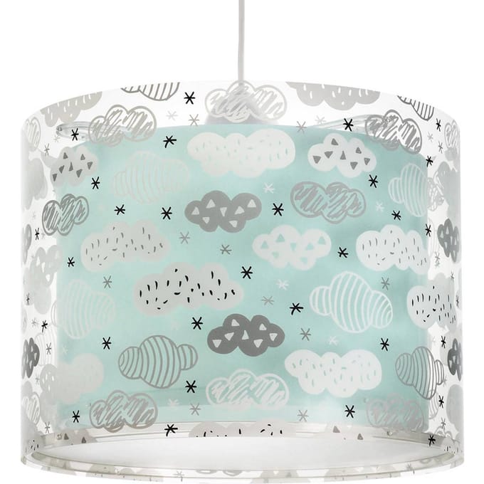 Dalber hanglamp CLOUDS voor de kinderkamer, blauw