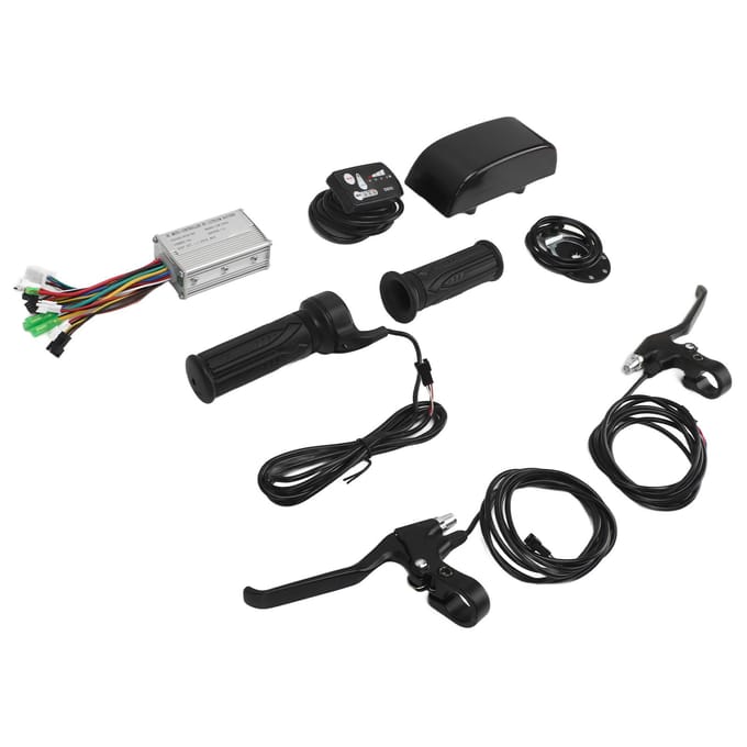 Elektrische Fiets Conversie Kit S800 Paneel 15A Controller Remhendel en Draaigreep voor 250W black