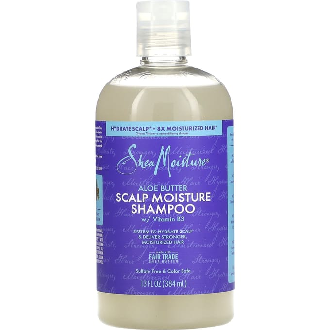 SheaMoisture, Scalp Moisture Shampoo, Aloe Butter, 13 fl oz (384 ml) blue