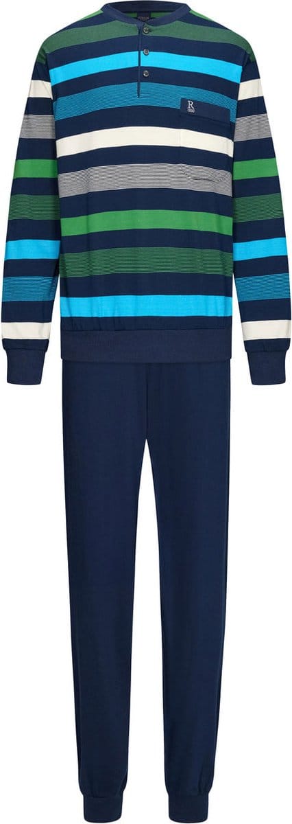 Katoenen herenpyjama Robson Arthur - Blauw - Maat - 50