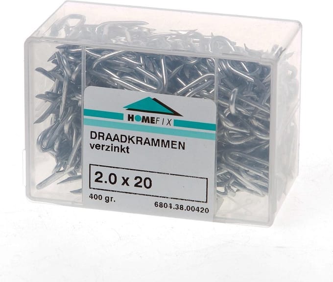 Hoenderdaal Draadkram verzinkt 400 gram 2.0 x 20mm