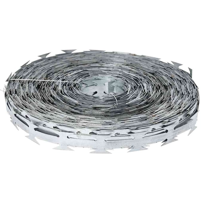 vidaXL - Scheermes - Draad - Zilver - 50 - m - Gegalvaniseerd - staal