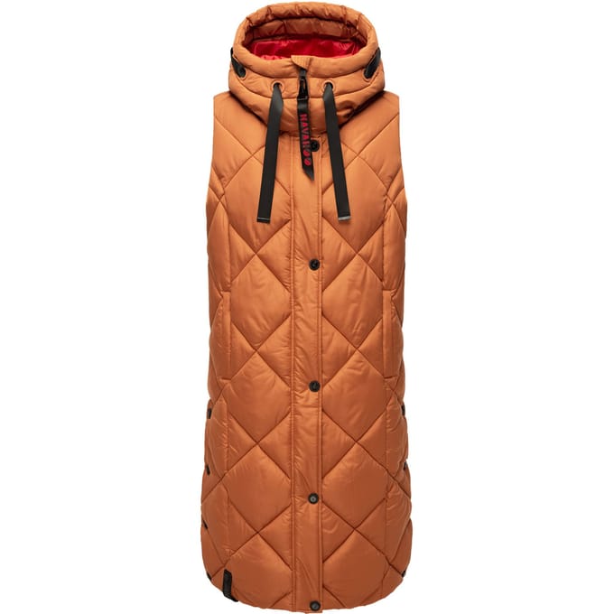 Navahoo lange dames bodywarmer Schnuckel – Modern & Met Capuchon