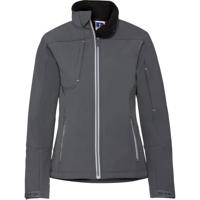 Russell Dames/dames Bionic Softshell Jacket (IJzergrijs)