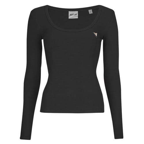 Shirt met lange mouwen in riblook model 'COLETTE'