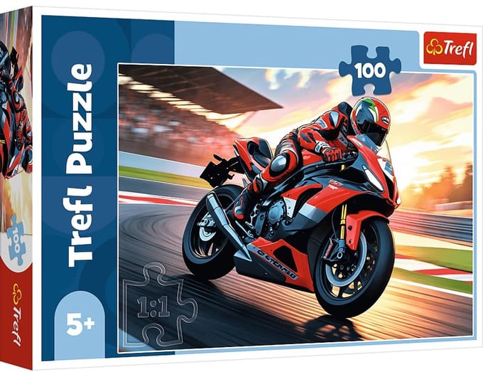 Trefl puzzel motorfiets - 100 stukjes - FSC Mix - kinderpuzzel.