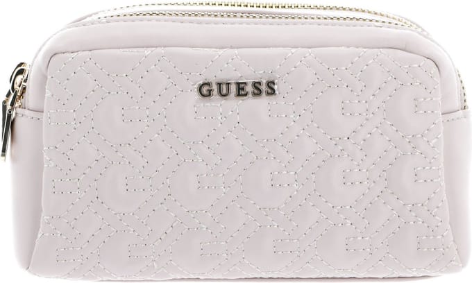 GUESS Cosmetische tas Double Zip Case Light Pink Roze