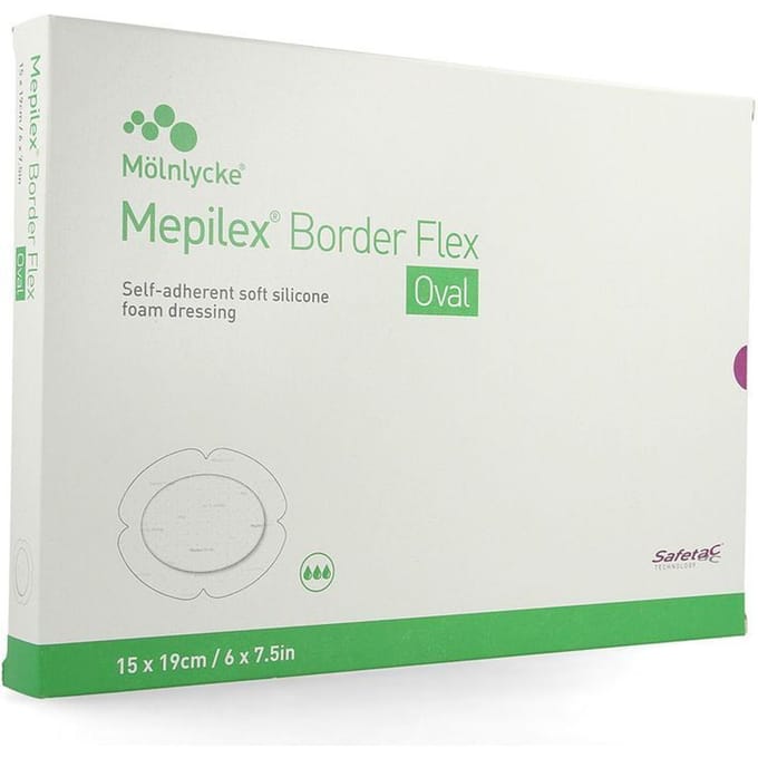 Mepilex Border Flex Oval Verb 15x19cm 5 583400