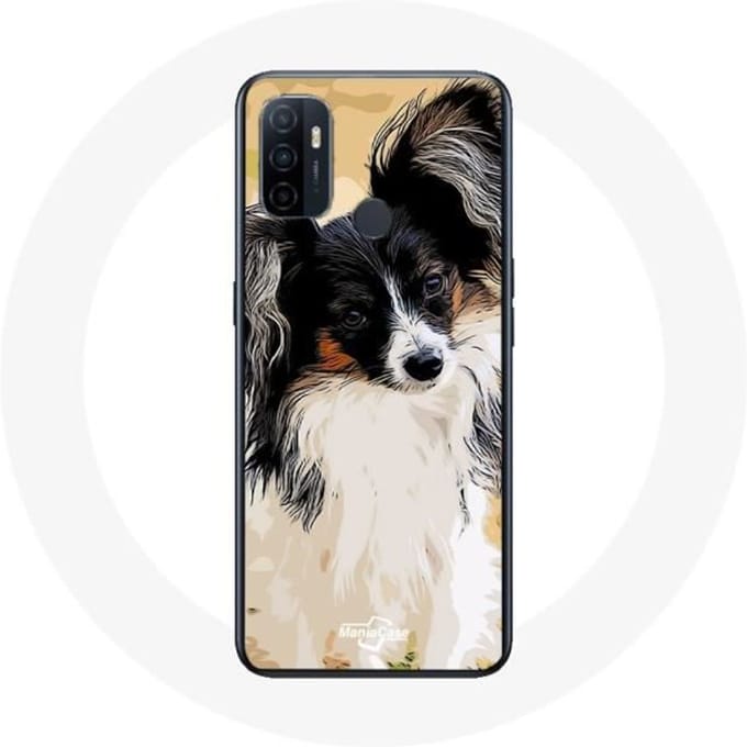 Oppo A53 Case Continental miniatuurspaniël Papillon hondenras