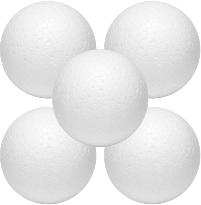 Piepschuim vormen - bal - 5x - D10 cm - styropor hobby / DIY vorm - basis knutselfiguren