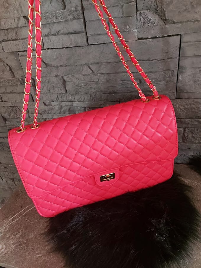 Grote Roze zomer tas, Handtas roze, Schoudertas, Roze tas, Tas roze groot