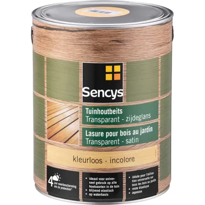 Sencys Tuinhoutbeits Kleurloos 5l